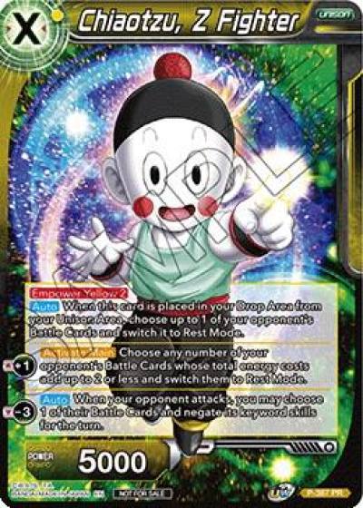 Chiaotzu Z Fighter Tournament Pack Vol 8 P-387 Tournament Promotion Cards Dragonball Super card