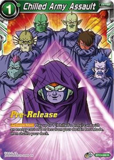 Chilled Army Assault BT13-089 Supreme Rivalry Pre-Release Cards Dragonball Super card