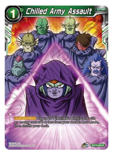 Chilled Army Assault BT13-089 Supreme Rivalry Dragonball Super card