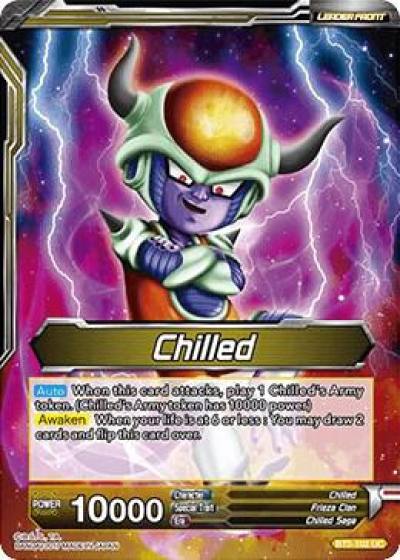 Chilled Chilled Harbinger of Destruction BT2-102 Union Force Dragonball Super card