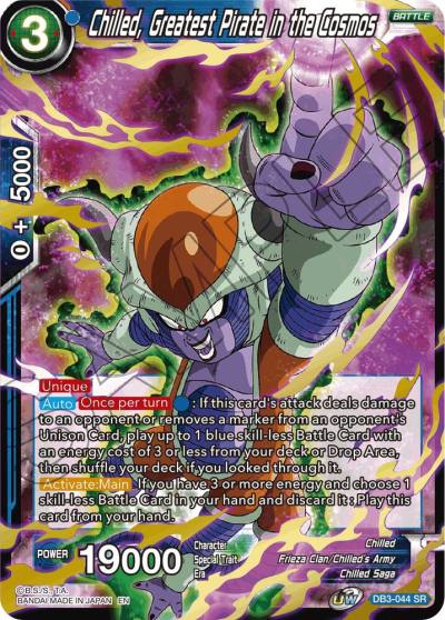 Chilled Greatest Pirate in the Cosmos DB3-044 Draft Box 06 - Giant Force Dragonball Super card