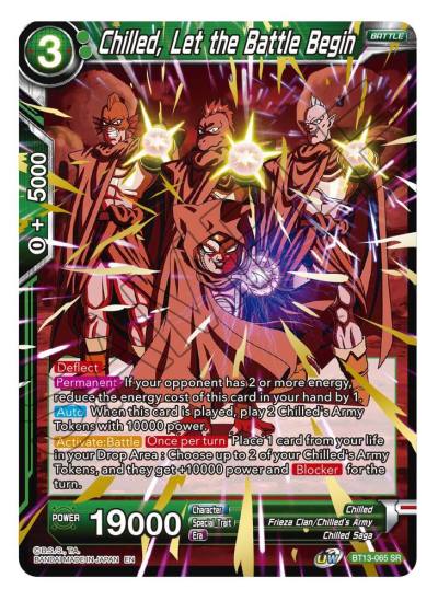 Chilled Let the Battle Begin BT13-065 Supreme Rivalry Dragonball Super card