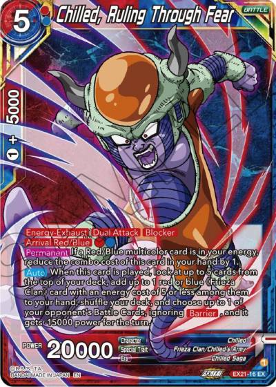 Chilled Ruling Through Fear EX21-16 5th Anniversary Set Dragonball Super card
