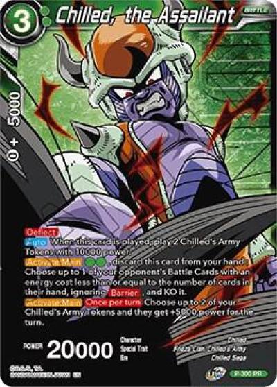 Chilled the Assailant Winner Stamped P-300 Tournament Promotion Cards Dragonball Super card