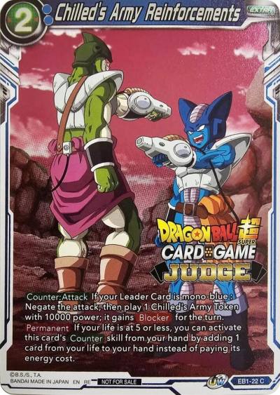 Chilleds Army Reinforcements Judge Pack Vol11 EB1-22 Tournament Promotion Cards Dragonball Super card