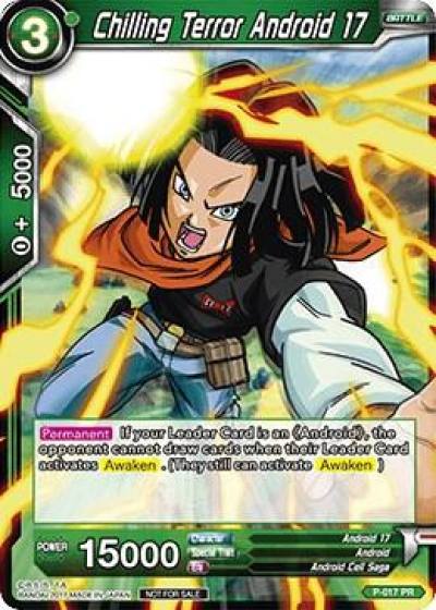 Chilling Terror Android 17 Non Foil Version P-017 Promotion Cards Dragonball Super card