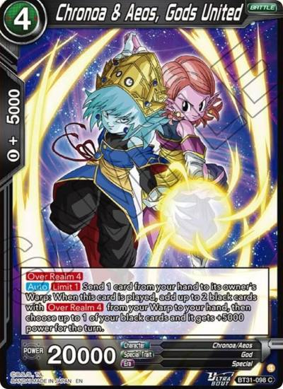 Chronoa and Aeos Gods United BT31-098 Impact Beyond Dimensions Dragonball Super card