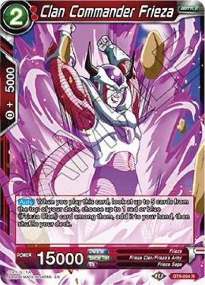 Clan Commander Frieza BT9-004 Universal Onslaught Dragonball Super card