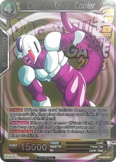 Clan of Terror Cooler Metallic Foil Event Pack 2018 P-009 Promotion Cards Dragonball Super card