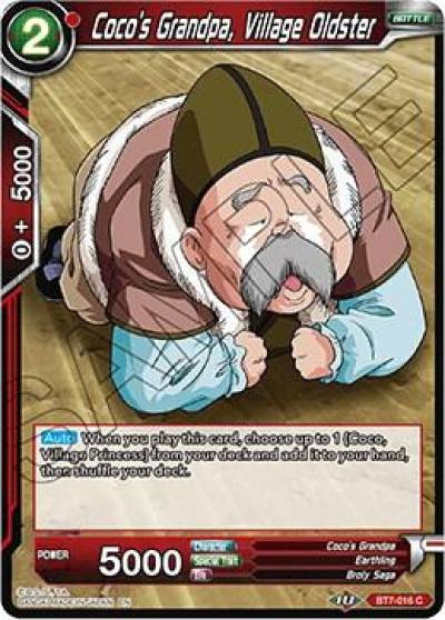 Cocos Grandpa Village Oldster BT7-016 Assault of the Saiyans Dragonball Super card