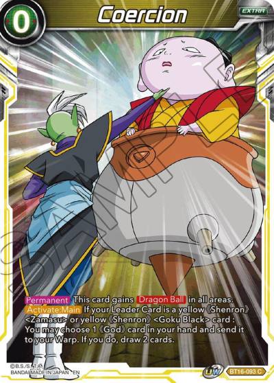 Coercion Foil BT16-093 Realm of the Gods Dragonball Super card