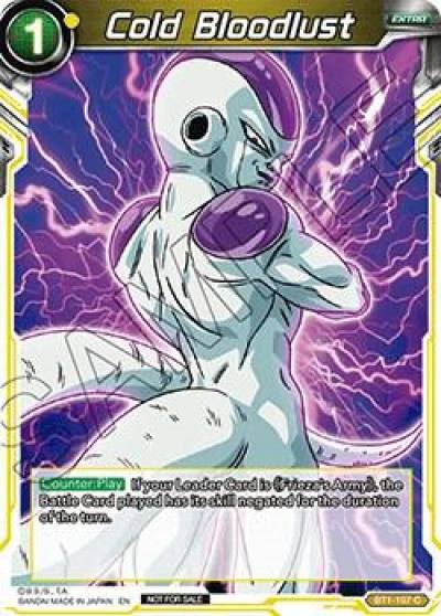 Cold Bloodlust BT1-107 Promotion Cards Dragonball Super card