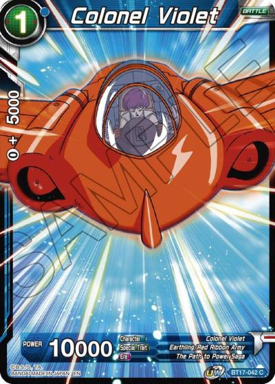 Colonel Violet BT17-042 Ultimate Squad Dragonball Super card