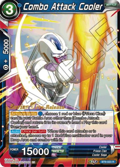 Combo Attack Cooler BT9-023 Universal Onslaught Pre-Release Cards Dragonball Super card