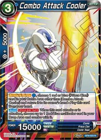 Combo Attack Cooler BT9-023 Universal Onslaught Dragonball Super card
