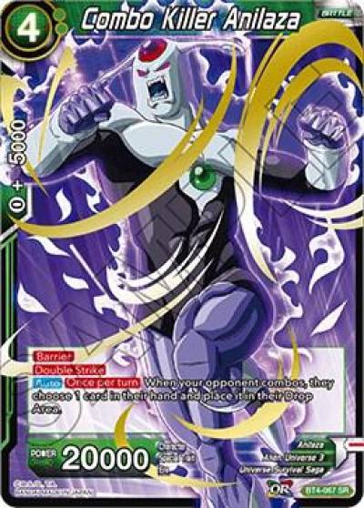 Combo Killer Anilaza BT4-067 Colossal Warfare Dragonball Super card