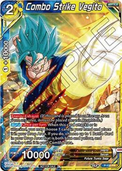 Combo Strike Vegito Shop Tournament Assault of Saiyans P-133 Promotion Cards Dragonball Super card