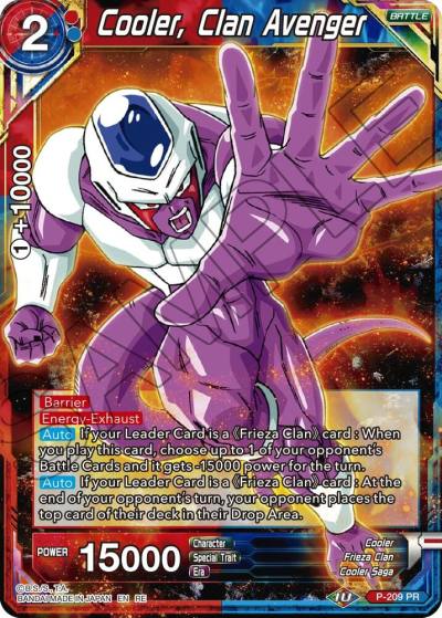 Cooler Clan Avenger P-209 Mythic Booster Dragonball Super card