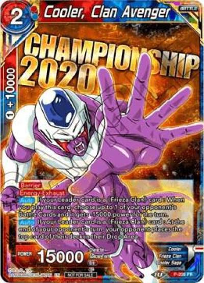 Cooler Clan Avenger P-209 Promotion Cards Dragonball Super card