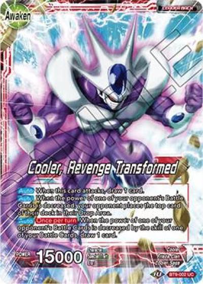 Cooler Cooler Revenge Transformed BT9-002 Universal Onslaught Dragonball Super card