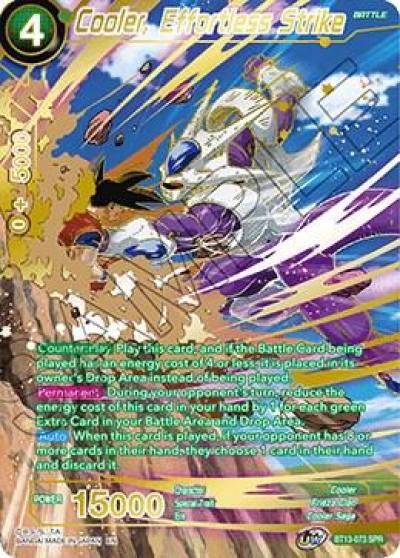 Cooler Effortless Strike SPR BT13-073 Supreme Rivalry Dragonball Super card