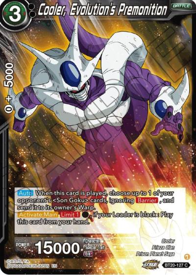 Cooler Evolutions Premonition BT20-127 Power Absorbed Dragonball Super card