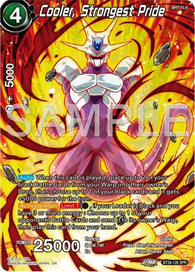 Cooler Strongest Pride SPR BT26-128 Ultimate Advent Dragonball Super card