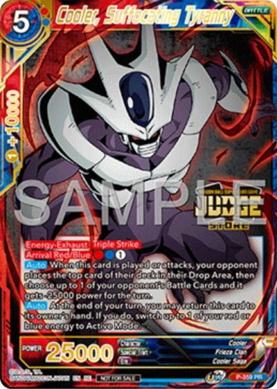 Cooler Suffocating Tyrrany Judge Pack Vol17 Store P-359 Judge Promotion Cards Dragonball Super card