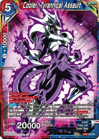 Cooler Tyrannical Assault BT9-103 Mythic Booster Dragonball Super card