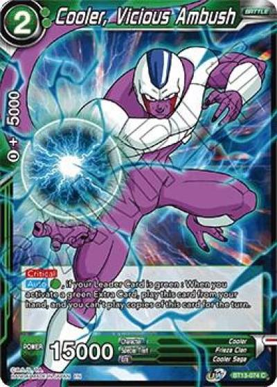 Cooler Vicious Ambush Foil BT13-074 Supreme Rivalry Dragonball Super card
