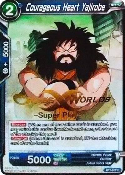 Courageous Heart Yajirobe Super Player Stamped BT2-052 Tournament Promotion Cards Dragonball Super card
