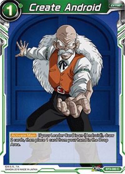 Create Android Foil BT3-080 Cross Worlds Dragonball Super card