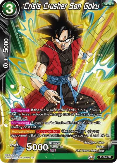 Crisis Crusher Son Goku Alternate Art P-074 Special Anniversary Set Dragonball Super card