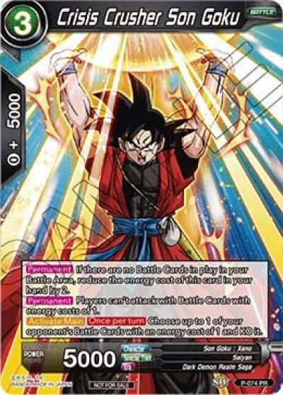 Crisis Crusher Son Goku P-074 Promotion Cards Dragonball Super card