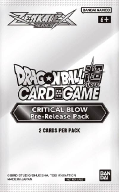 Critical Blow Pre Release Pack  Critical Blow Pre-Release Cards Dragonball Super card