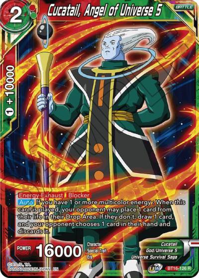 Cucatail Angel of Universe 5 BT16-126 Realm of the Gods Dragonball Super card