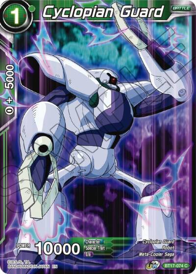 Cyclopian Guard Foil BT17-074 Ultimate Squad Dragonball Super card
