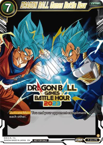 DRAGON BALL Games Battle Hour Dragon Ball Games Battle Hour 2023 Promo Card Set P-514 Promotion Cards Dragonball Super card