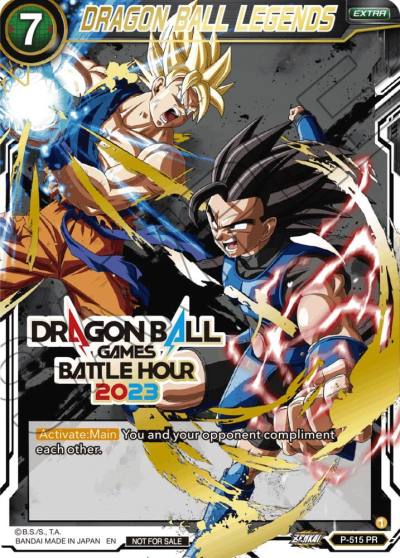 DRAGON BALL LEGENDS Dragon Ball Games Battle Hour 2023 Promo Card Set P-515 Promotion Cards Dragonball Super card