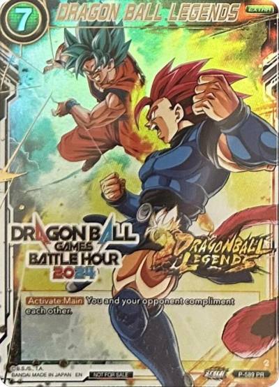 DRAGON BALL LEGENDS Dragon Ball Games Battle Hour 2024 Promo Card Set P-589 Promotion Cards Dragonball Super card