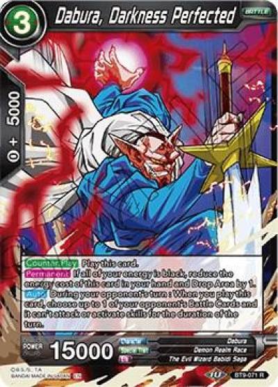 Dabura Darkness Perfected BT9-071 Universal Onslaught Dragonball Super card
