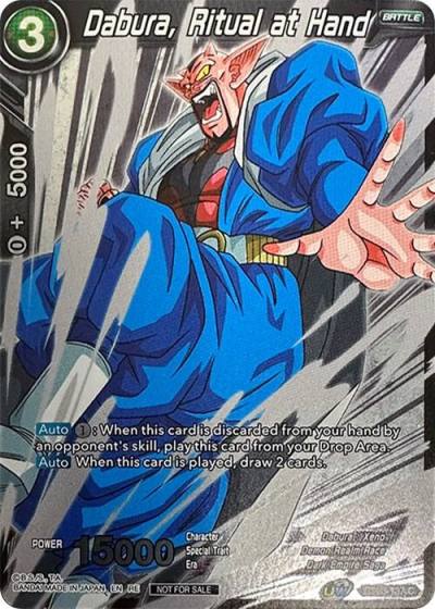 Dabura Ritual at Hand Event Pack 09 Alternate Foil BT13-137 Tournament Promotion Cards Dragonball Super card