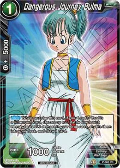 Dangerous Journey Bulma P-083 Promotion Cards Dragonball Super card