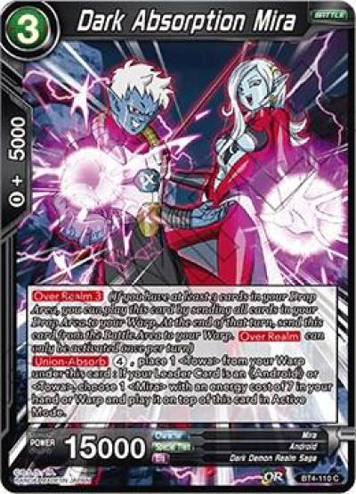 Dark Absorption Mira BT4-110 Colossal Warfare Dragonball Super card