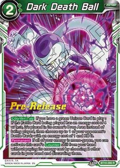 Dark Death Ball BT10-090 Rise of the Unison Warrior Pre-Release Cards Dragonball Super card