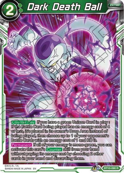 Dark Death Ball BT10-090 Rise of the Unison Warrior Dragonball Super card