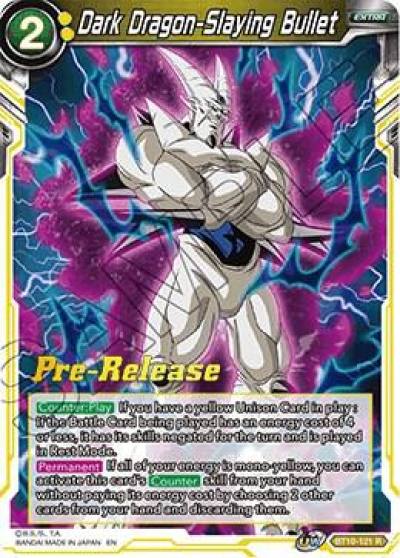 Dark Dragon Slaying Bullet BT10-121 Rise of the Unison Warrior Pre-Release Cards Dragonball Super card