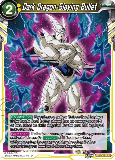 Dark Dragon Slaying Bullet BT10-121 Rise of the Unison Warrior Dragonball Super card