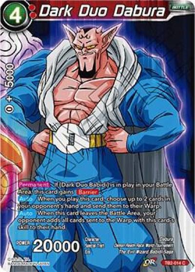 Dark Duo Dabura Foil TB2-014 World Martial Arts Tournament Dragonball Super card