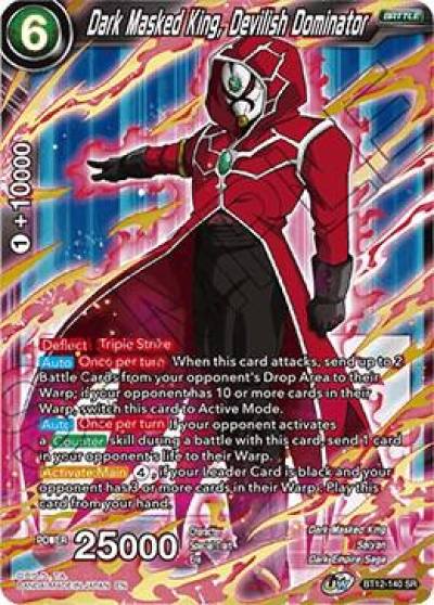 Dark Masked King Devilish Dominator BT12-140 Vicious Rejuvenation Dragonball Super card